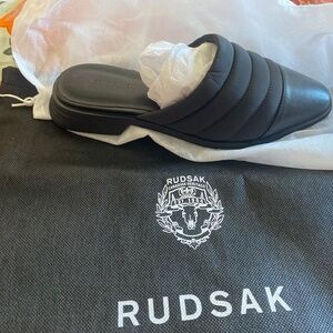 Rudsak leather mules sz 35 (never worn)